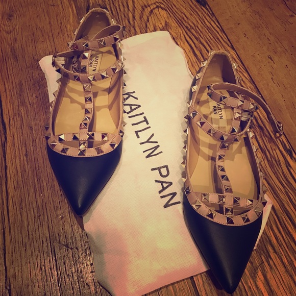 kaitlyn pan studded flats